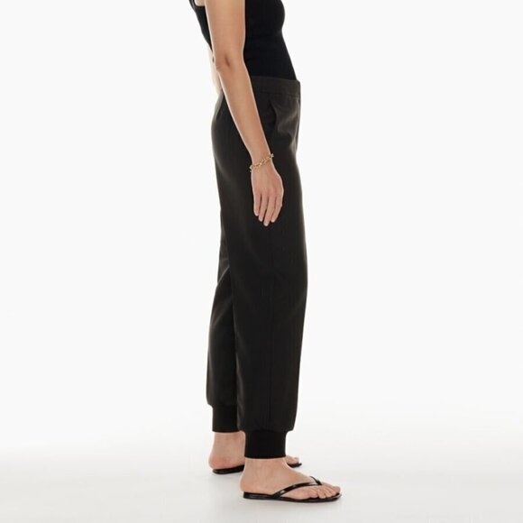 Babaton Allegory Mid-Rise Tailored Joggers Black Size 8 - Picture 2 of 14